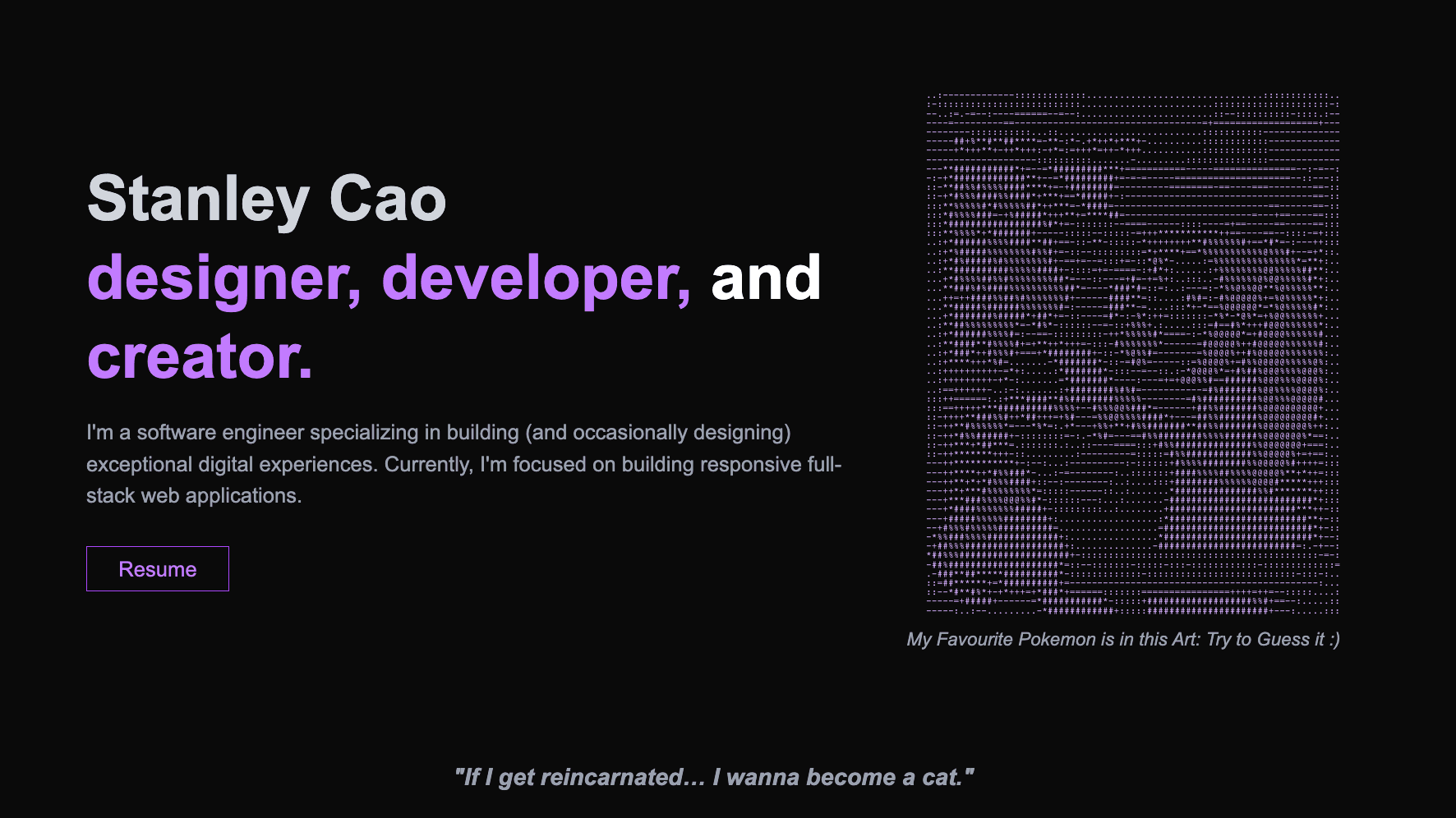 Portfolio Website